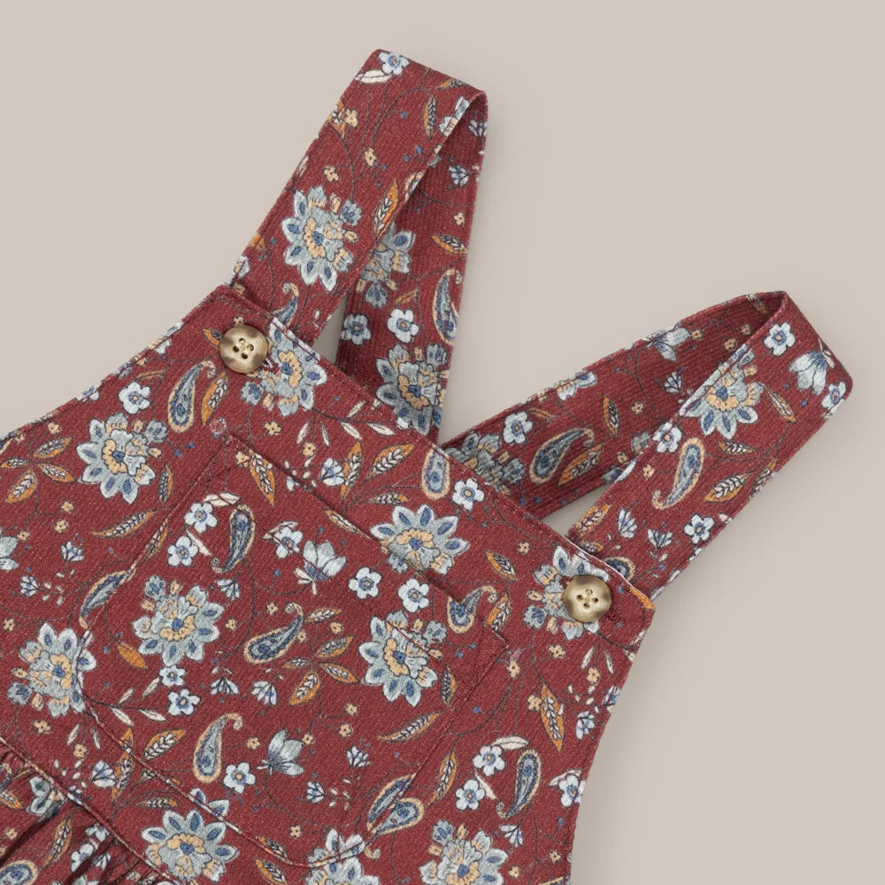 Vestido de pana Granate