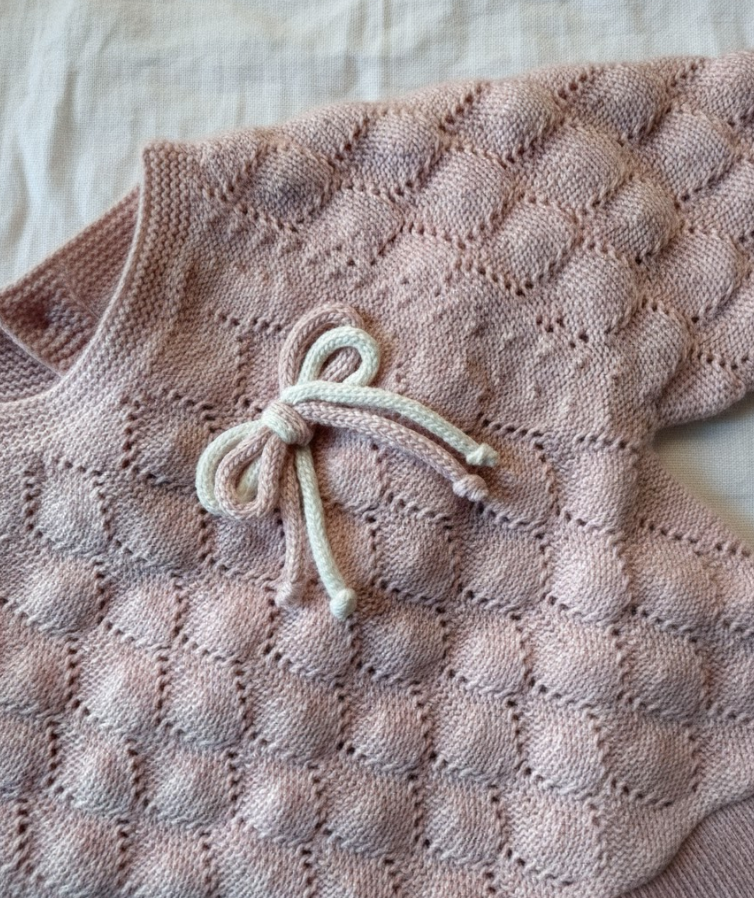 Mameluco Rosa con moño