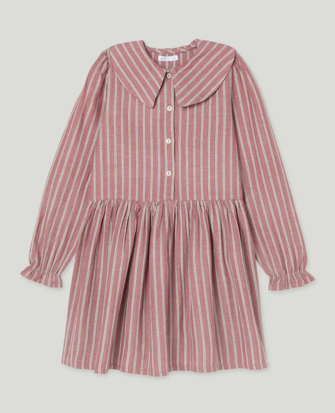 Vestido vino con rayas