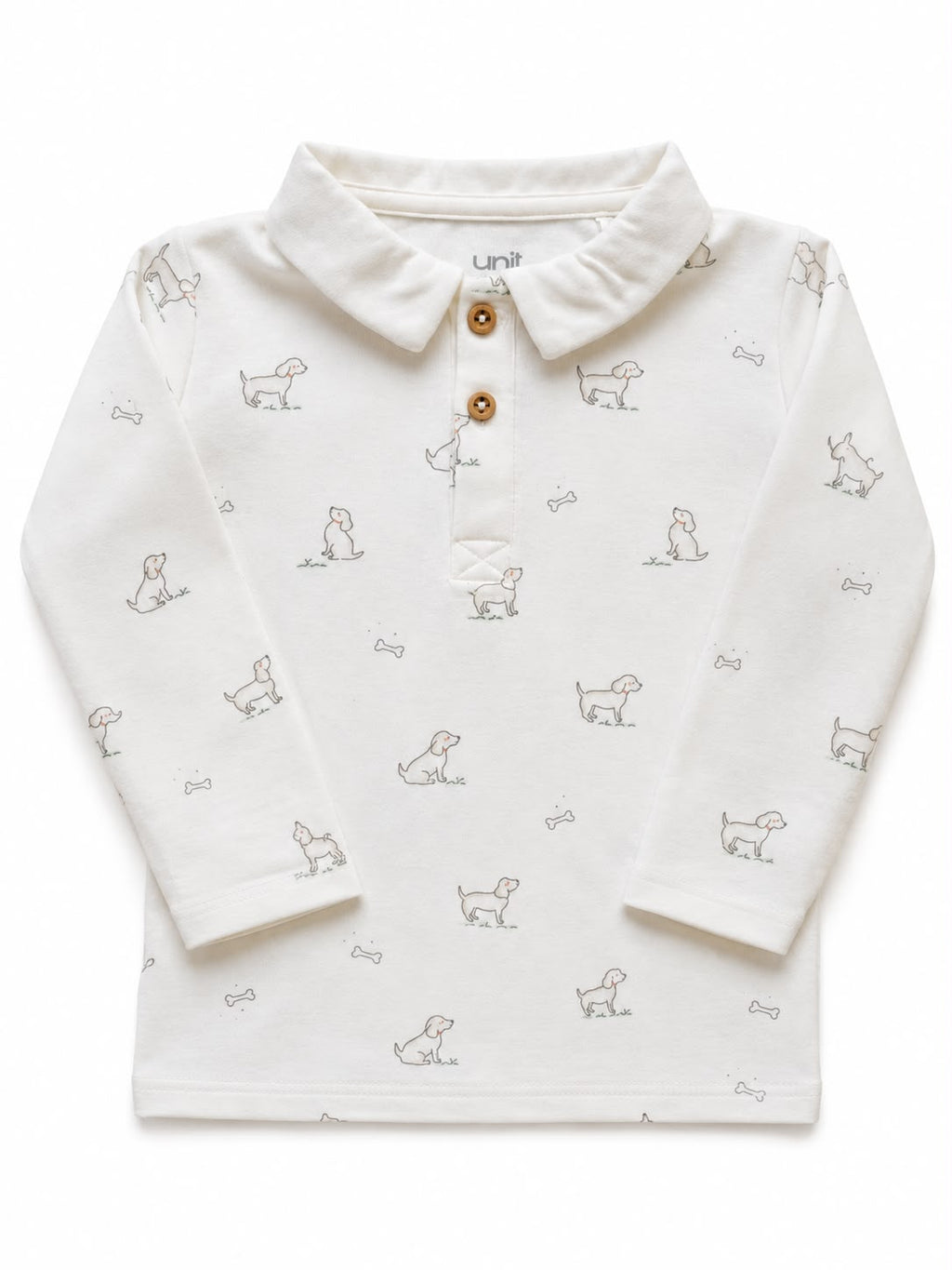 Conjunto estampado de 2 piezas de perrito