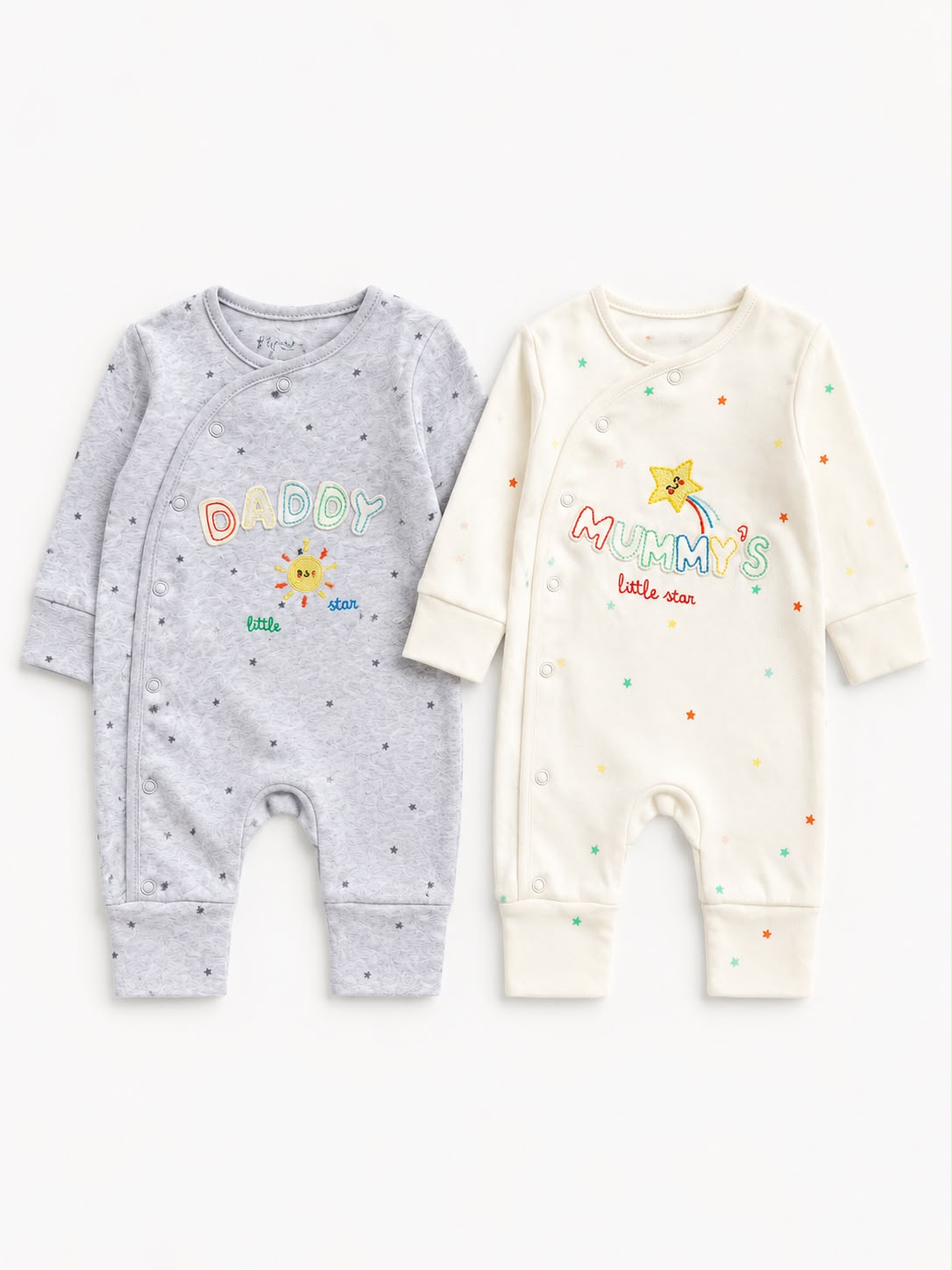 Kit de mamelucos Mummy & Daddy 2 piezas