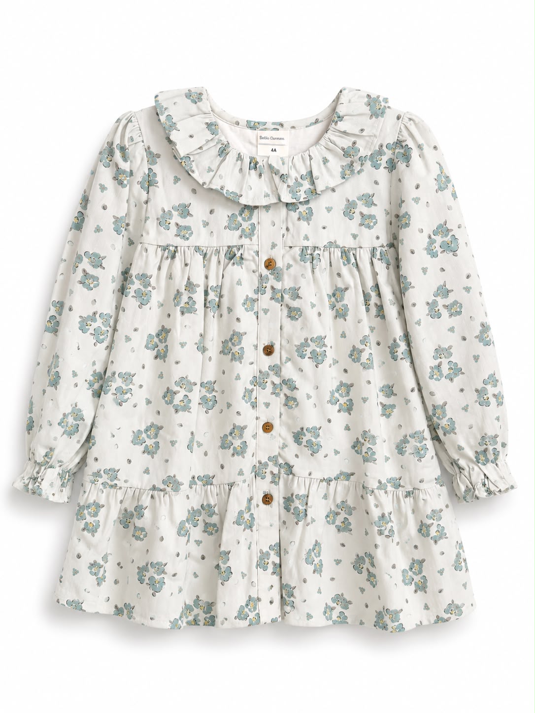 Vestido Floral Turquesa Alicia