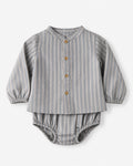 Conjunto Gris con Rayas