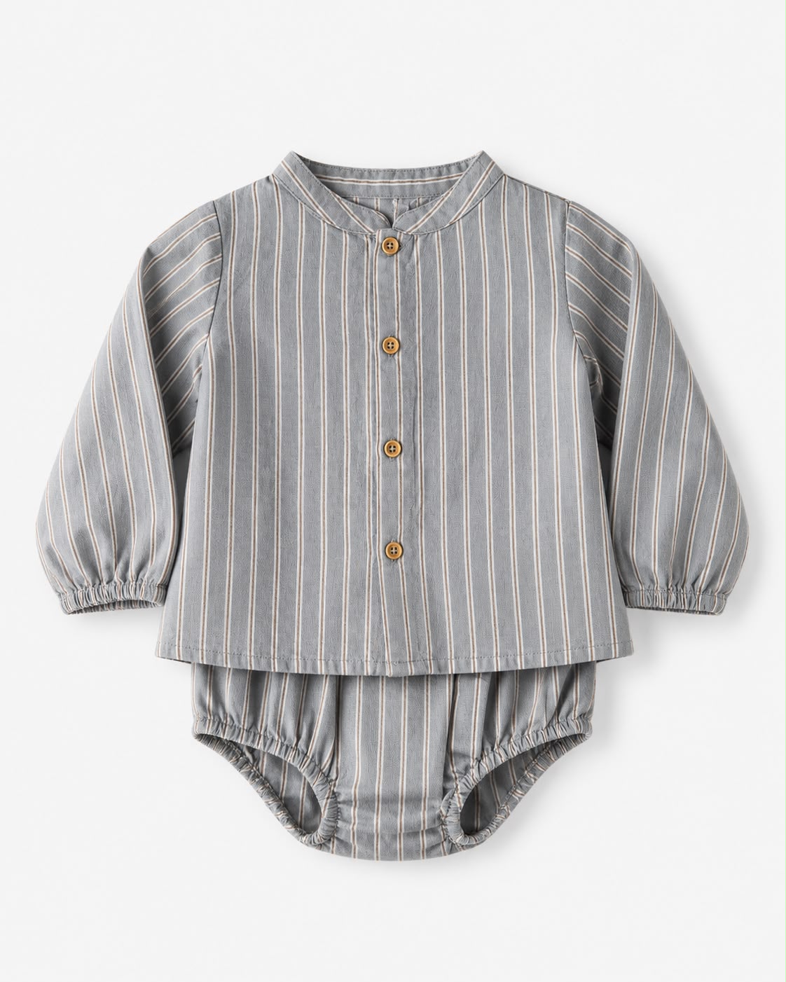 Conjunto Gris con Rayas