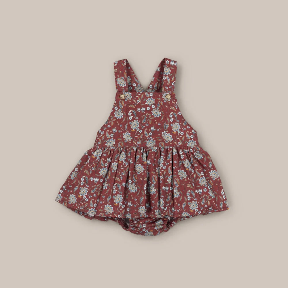 Vestido de pana Granate