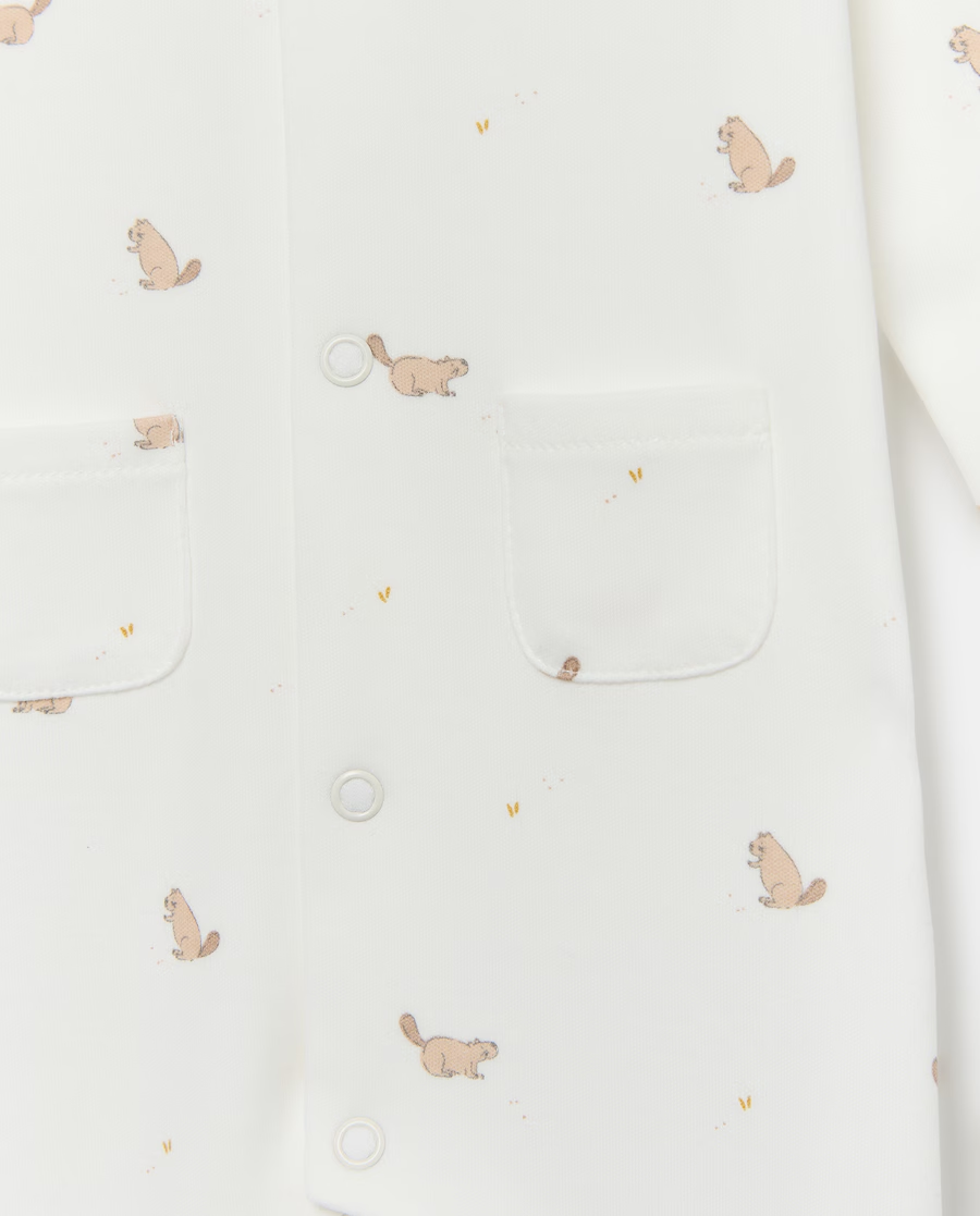 Mameluco estampado de castores Unit - detalle del estampado
